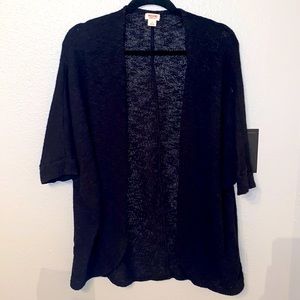 Jet black cardigan